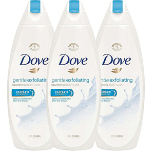 Dove Bodywash Gentle Exfoliating 3 Pack (650ml per Bottle)