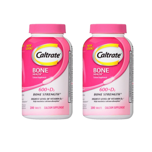 Caltrate Bone Health 600+D3 Calcium 2 Pack (200's per pack)