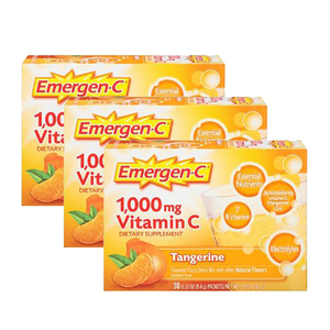 Emergen-C 1000mg Vitamin C Tangerine Dietary Supplement 3 Pack (30's per Pack)