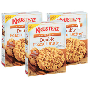 Krusteaz Cookie Mix Double Peanut Butter 3 Pack (453g per Pack)