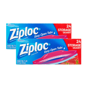 Ziploc Holiday Storage Quart Bags 2 Pack (24's per pack)