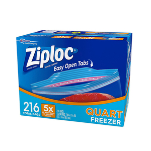 Ziploc Freezer Quart 216 Counts