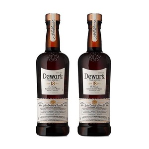 Dewar's 18 Year Old Blended Scotch Whisky 2 Pack (750ml Per Bottle)