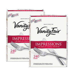 Vanity Fair Dinner Napkin 3 Ply 2 Pack (240's per pack)