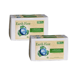 Earth First Napkin Recycled 2 Pack (200's per pack)