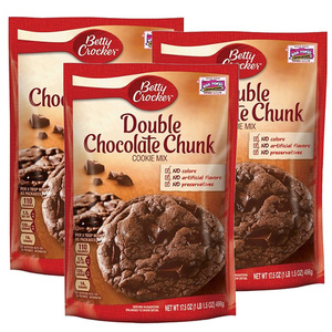 Betty Crocker Double Chocolate Chunk Mix 3 pack (496g per pack)