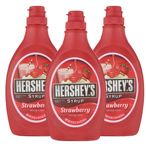 Hershey's Strawberry Syrup 3 Pack (623ml per Bottle)