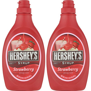 Hershey's Strawberry Syrup 2 Pack (623ml per Bottle)