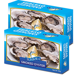 Sun & Sea Smoked Oyster 2 Pack (85g per Can)