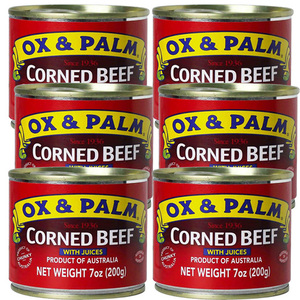 Ox & Palm Corned Beef 6 pack (200g per Can)