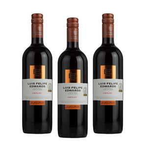 Luis Felipe Edwards Classic Merlot Wine 2017 3 Pack (750ml per Bottle)