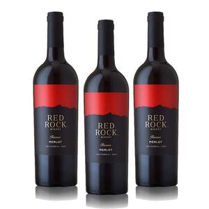 Red Rock Reserve Merlot 3 Pack (750ml per Bottle)