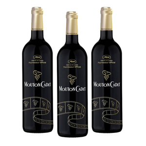 Mouton Cadet Festival De Cannes Red Wine 3 Pack (750ml per Bottle)
