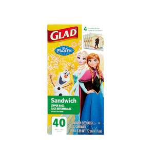 Glad Zipper Sandwich Princess Bags 40's