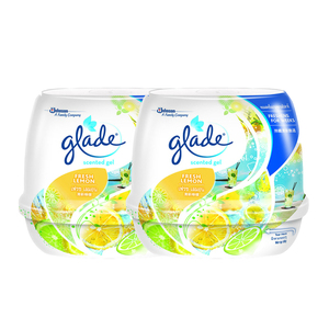 Sc Johnson Glade Scented Gel Lemon 2 Pack (180g per pack)