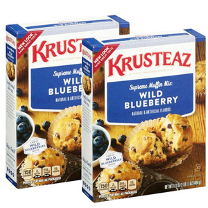 Krusteaz Supreme Muffin Mix Wild Blueberry 2 Pack (484g per Pack)