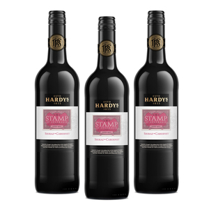 Hardy's Stamp Shiraz Cabernet Sauvignon Red Wine 3 Pack (750ml per Bottle)