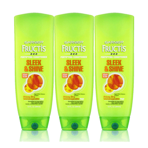 Garnier Fructis Sleek And Shine Fortifying Conditioner 3 Pack (384.4ml per pack)