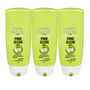 Garnier Fructis Pure Clean Fortifying Conditioner 3 Pack (384.4ml per pack)