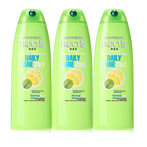 Garnier Fructis Daily Care 2-in-1 Shampoo + Conditioner 3 Pack (384.4ml per pack)