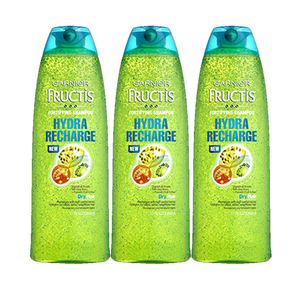 Garnier Fructis Hydra Recharge Shampoo 3 Pack (751.1ml per pack)