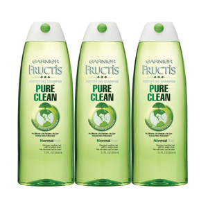 Garnier Fructis Pure Clean Shampoo 3 Pack (751.1ml per pack)