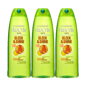 Garnier Fructis Sleek And Shine Shampoo 3 Pack (751.1ml per pack)