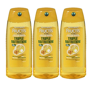 Garnier Fructis Triple Nutrition Shampoo 3 Pack (751.1ml per pack)