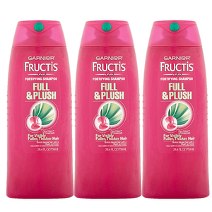 Garnier Fructis Pull & Flush Shampoo 3 Pack (751.1ml per pack)