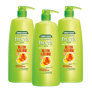 Garnier Fructis Sleek And Shine Fortifying Conditioner 3 Pack (1.18L per pack)