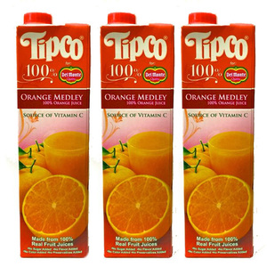 Tipco 100% Orange Medley Juice for Del Monte 3 pack (1L per Pack)