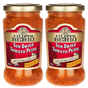 Filippo Berio Sun Dried Tomato Pesto 2 Pack (190g per Bottle)