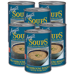 Amy's Soups Mushroom Bisque with Porcini 6 Pack (397g per Can)