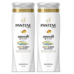 Pantene Smooth And Sleek Shampoo 2 Pack (372.6ml per pack)