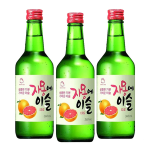 Jinro Grapefruit Soju 3 Pack (360ml per Bottle)