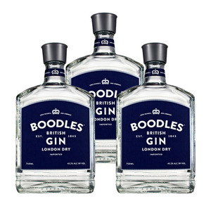 Boodles British Gin 3 Pack (700ml per Bottle)