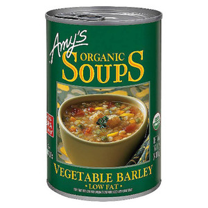 Amy's Organic Soups Low Fat Vegetable Barley 400g