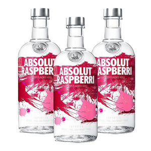 Absolut Raspberri Vodka 3 Pack (1L per Bottle)