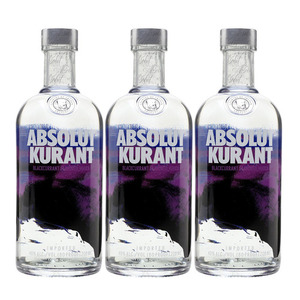 Absolut Kurant Vodka 3 Pack (1L per Bottle)