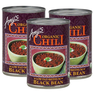 Amy's Organic Chili Medium Black Bean 3 Pack (416g per Can)