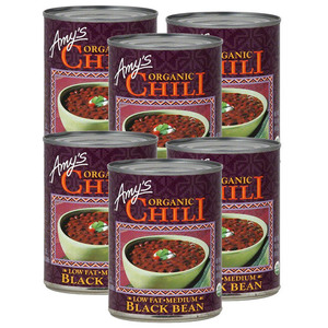 Amy's Organic Chili Medium Black Bean 6 Pack (416g per Can)