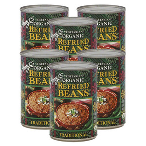 Amy's Vegetarian Organic Traditional Refried Beans 6 Pack (437g per Can)