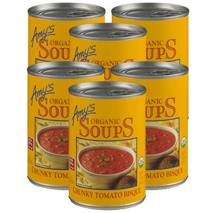 Amy's Organic Soup Chunky Tomato Bisque 6 Pack (411g per Can)