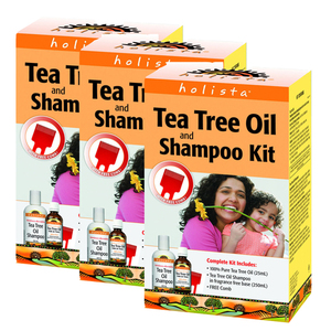 Holista Tea Tree Oil and Shampoo Kit 3 Pack (250ml per pack)