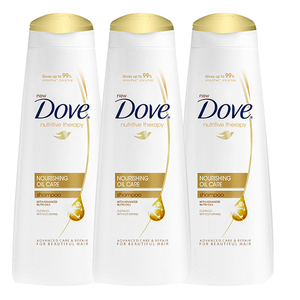 Dove Nourishing Oil Care Shampoo 3 Pack (340ml per pack)