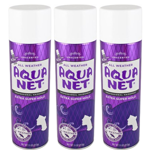 Unscented Aqua Net Extra Super Hold Hair Spray 3 Pack (325ml per pack)