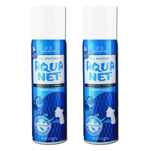 Unscented Aqua Net Professional Hairspray Super Hold 2 Pack (325ml per pack)
