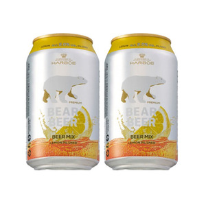 Bear Beer Mix Lemon Pilsner 2 Pack (330ml per Can)