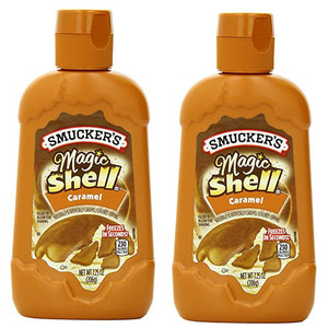Smucker's Magic Shell Caramel Toppings 2 Pack (206g per Bottle)