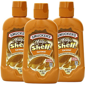 Smucker's Magic Shell Caramel Toppings 3 Pack (206g per Bottle)